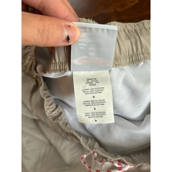 Champion Mens Palm Beach Swim Shorts Mesh Lined NWT Sz M Tan Pockets - Picture 6 of 9